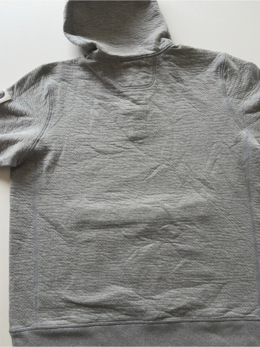 EUC Men's The North Face Heather Gray Fleece 3/4 Snap Up Pullover Size XL (KB9)